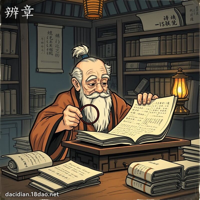 辨章 - 國語大辭典配圖