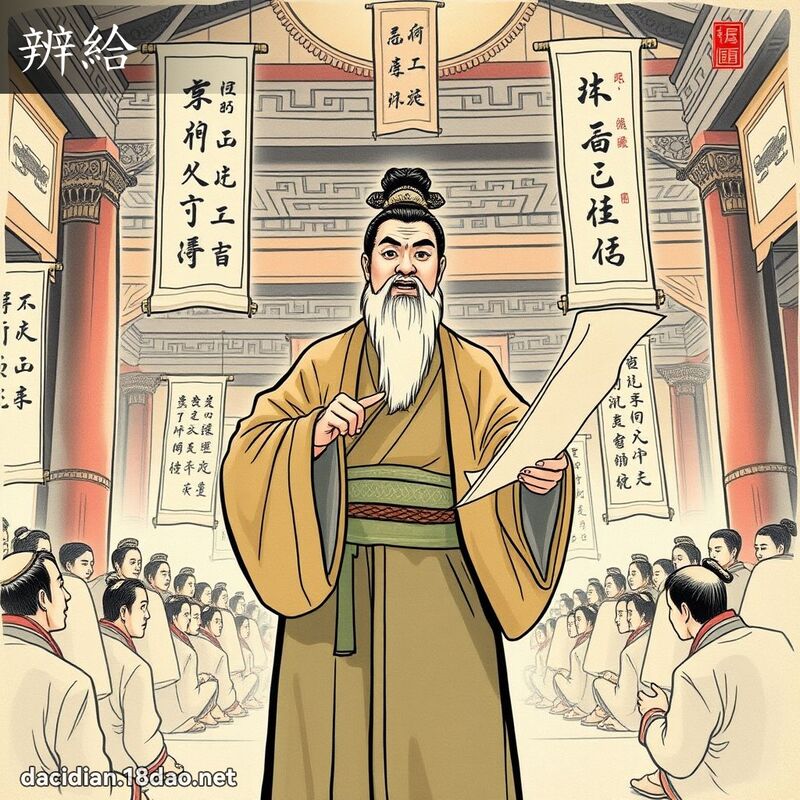 辨给 - 国语大辞典配图