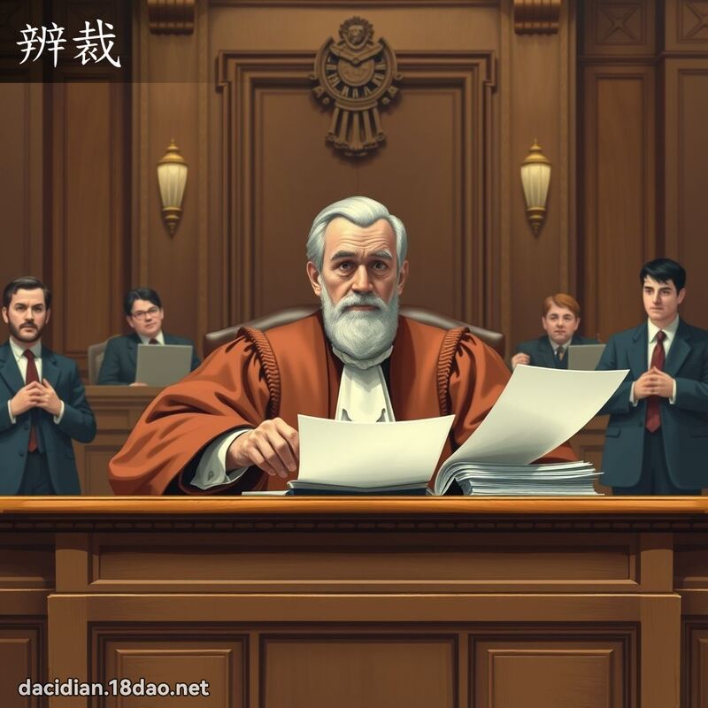 辨裁 - 國語大辭典配圖