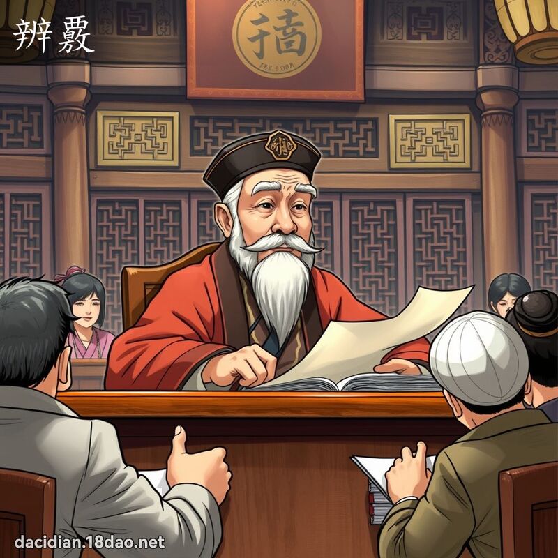 辨覈 - 國語大辭典配圖