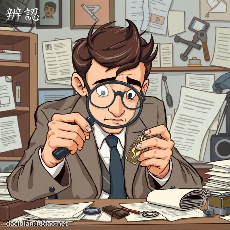 辨认 - 国语大辞典配图