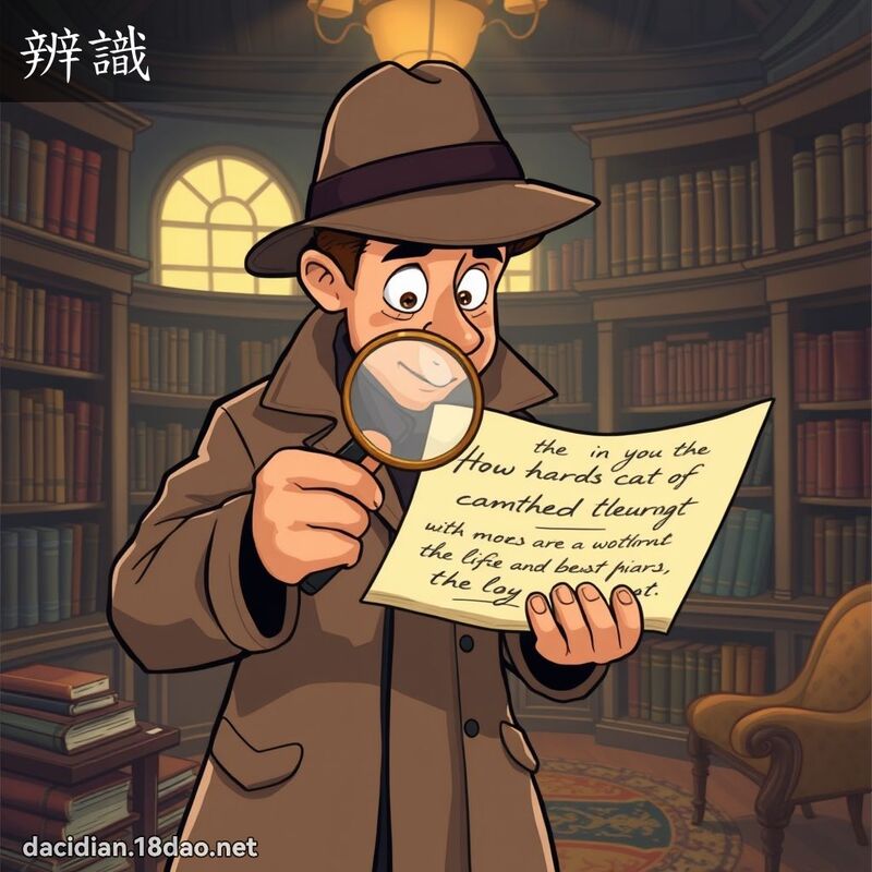 辨識 - 國語大辭典配圖