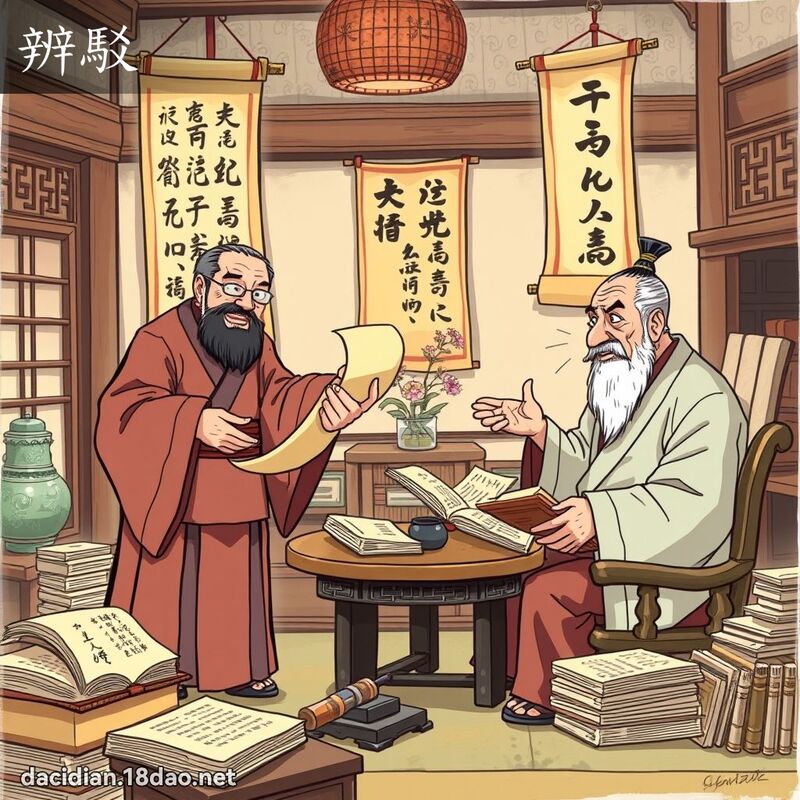 辨驳 - 国语大辞典配图