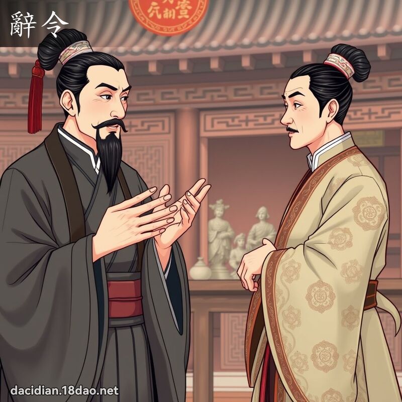 辞令 - 国语大辞典配图