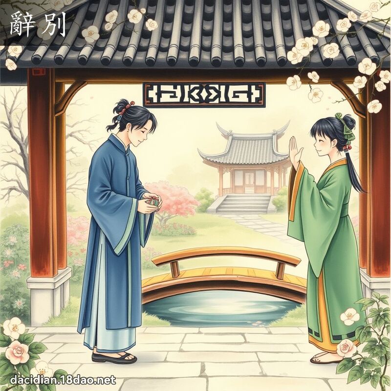辭別 - 國語大辭典配圖
