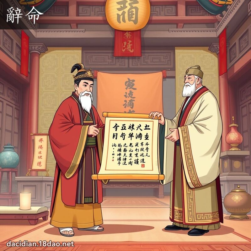 辞命 - 国语大辞典配图