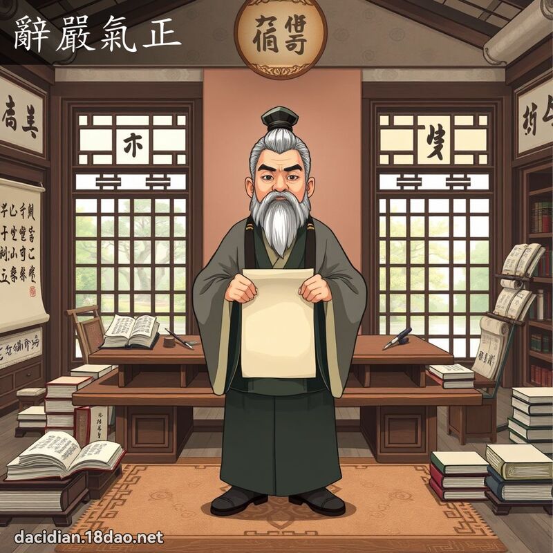 辭嚴氣正 - 國語大辭典配圖