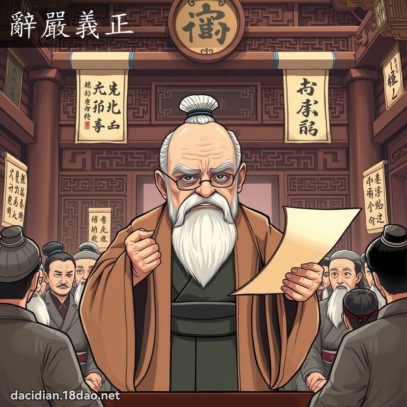 辭嚴義正 - 國語大辭典配圖