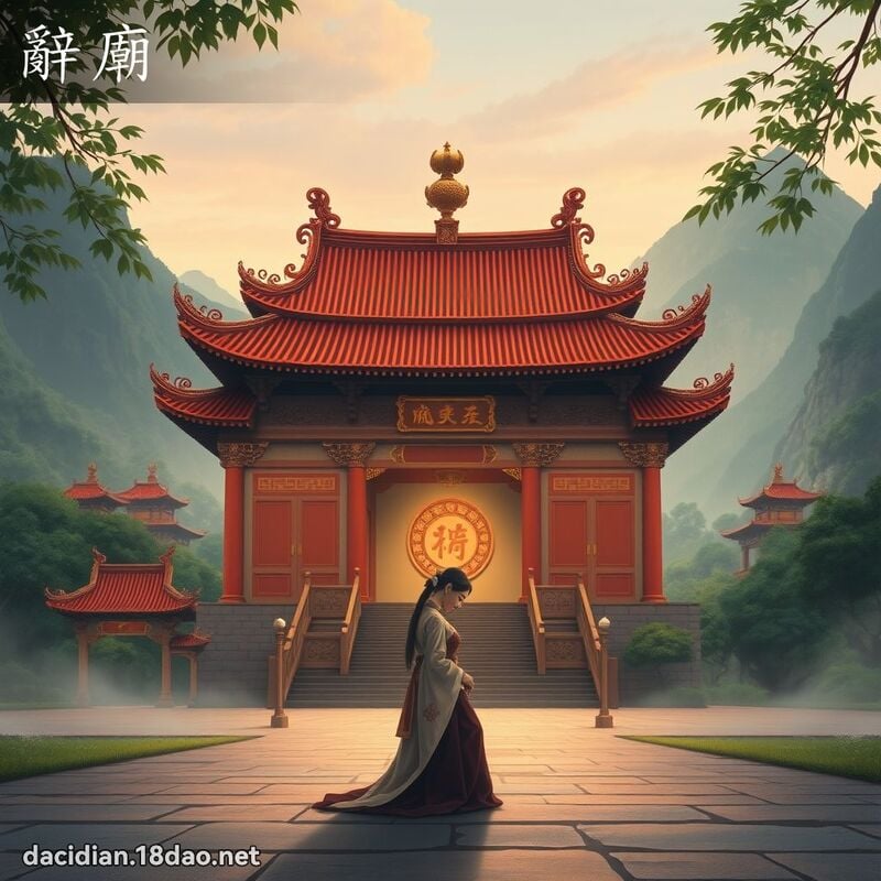 辭廟 - 國語大辭典配圖
