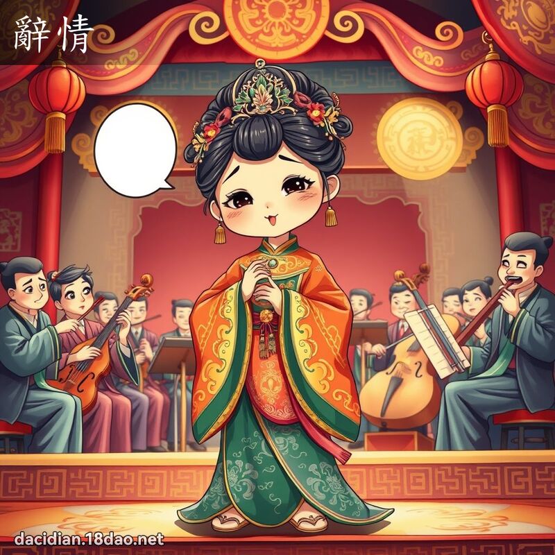 辭情 - 國語大辭典配圖