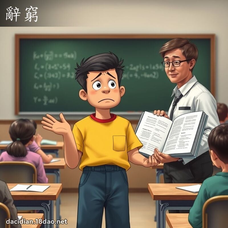 辞穷 - 国语大辞典配图