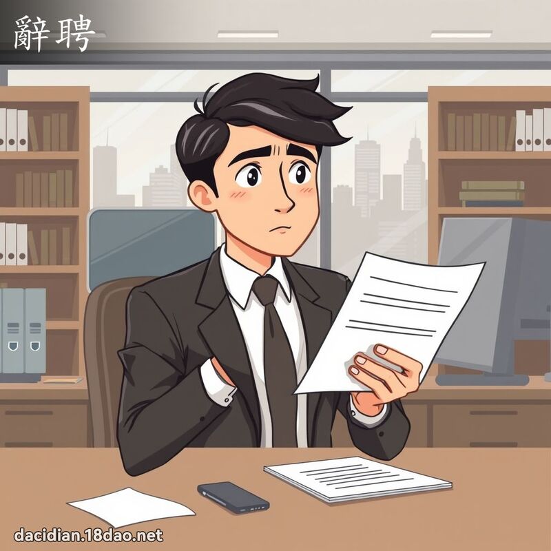 辭聘 - 國語大辭典配圖