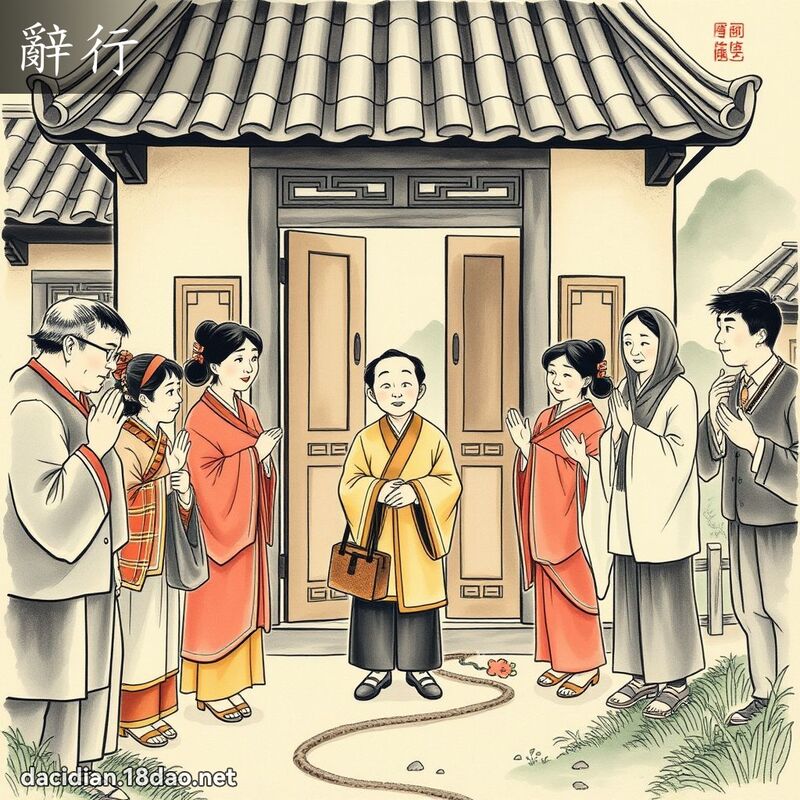 辞行 - 国语大辞典配图