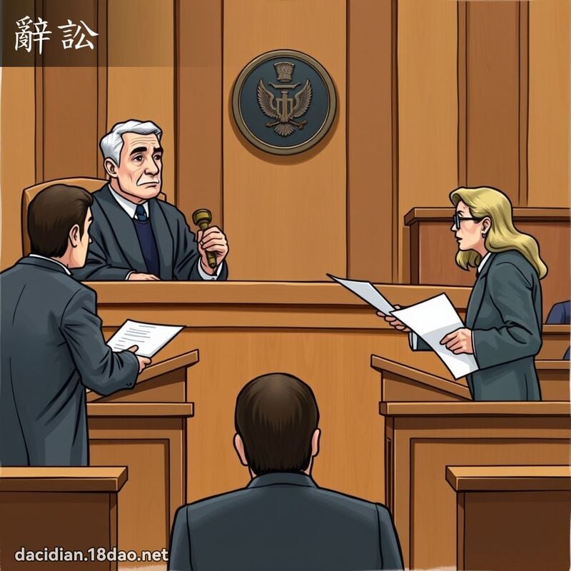 辭訟 - 國語大辭典配圖