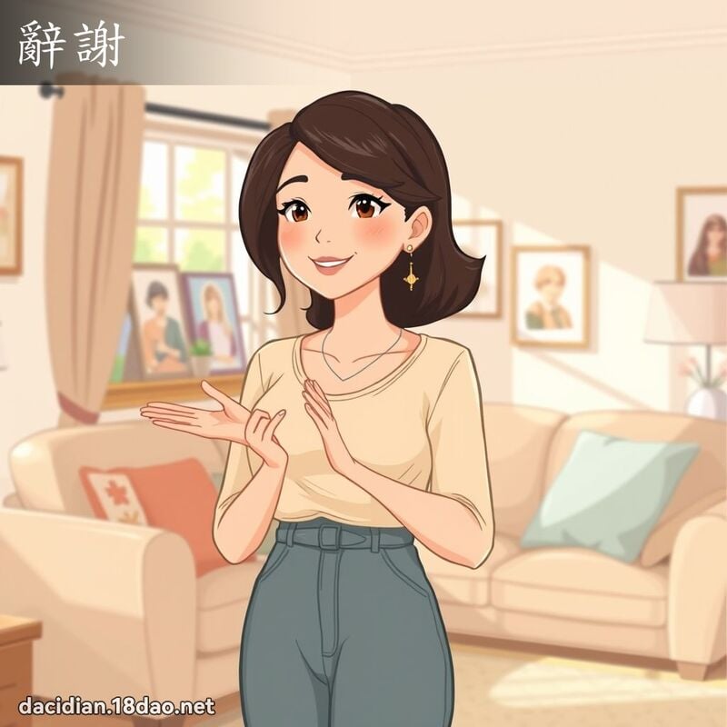 辭謝 - 國語大辭典配圖