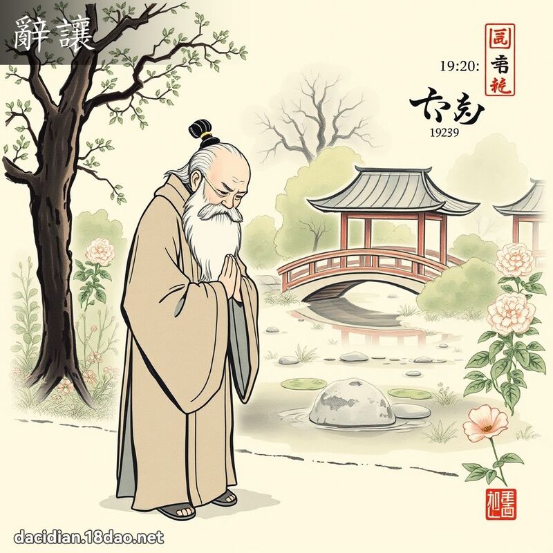 辭讓 - 國語大辭典配圖