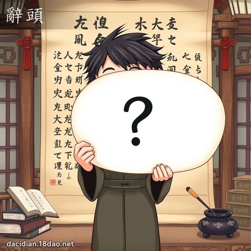辭頭 - 國語大辭典配圖