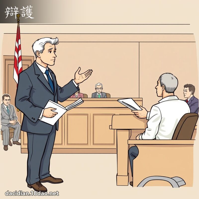 辩护 - 国语大辞典配图