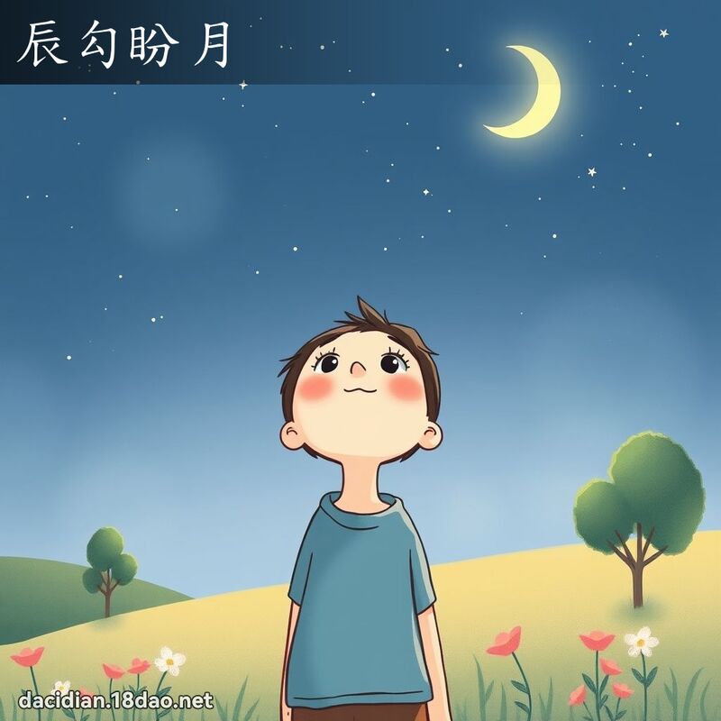 辰勾盼月 - 國語大辭典配圖