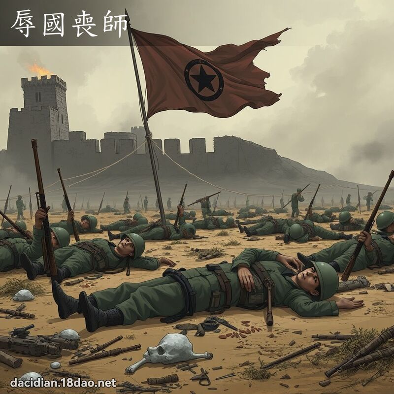 辱國喪師 - 國語大辭典配圖