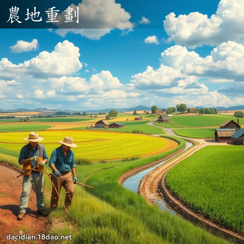 农地重划 - 国语大辞典配图