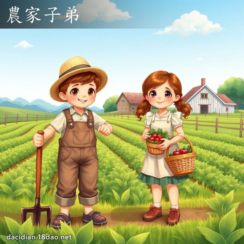 農家子弟 - 國語大辭典配圖
