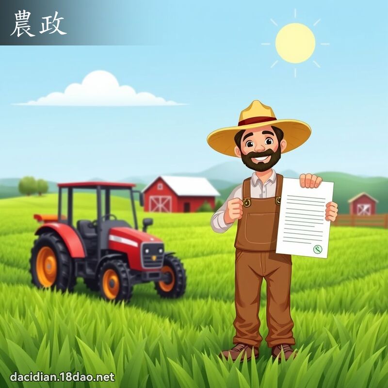 農政 - 國語大辭典配圖