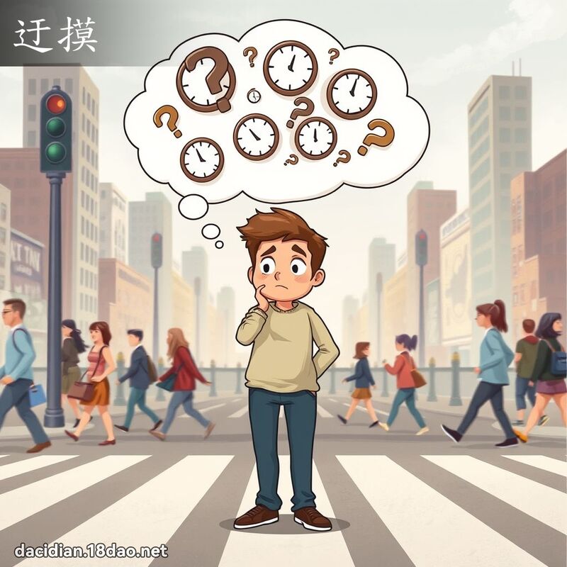 迂摸 - 國語大辭典配圖