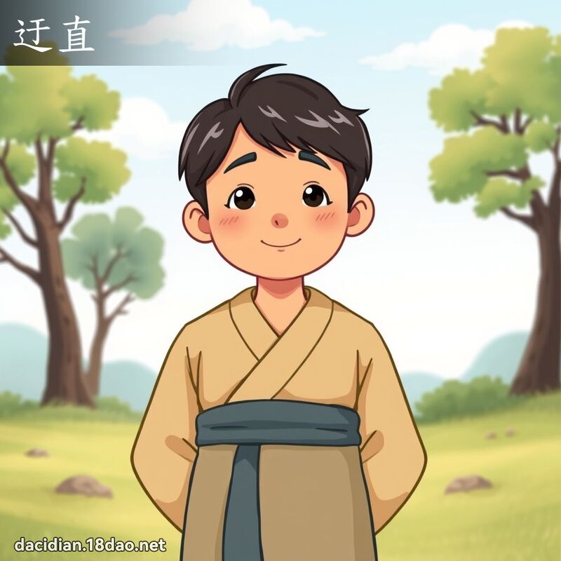 迂直 - 國語大辭典配圖