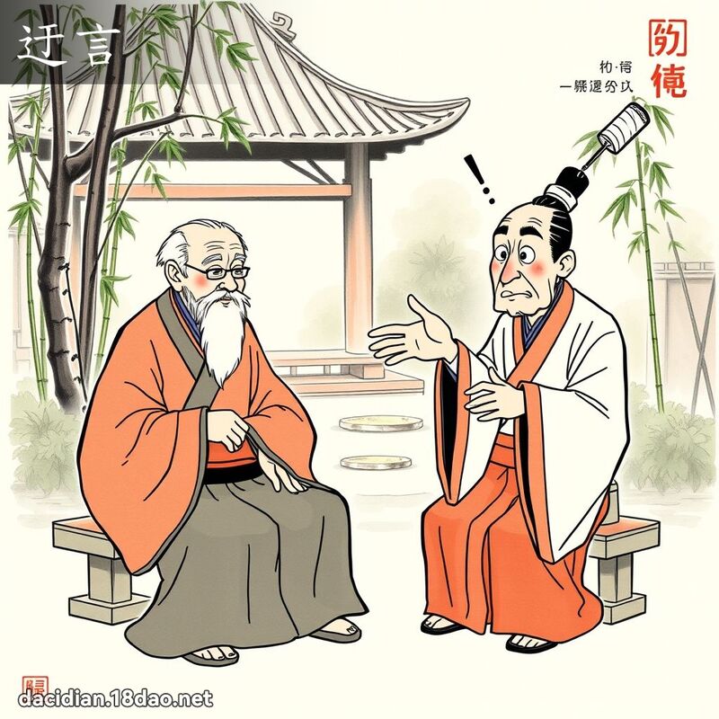 迂言 - 國語大辭典配圖