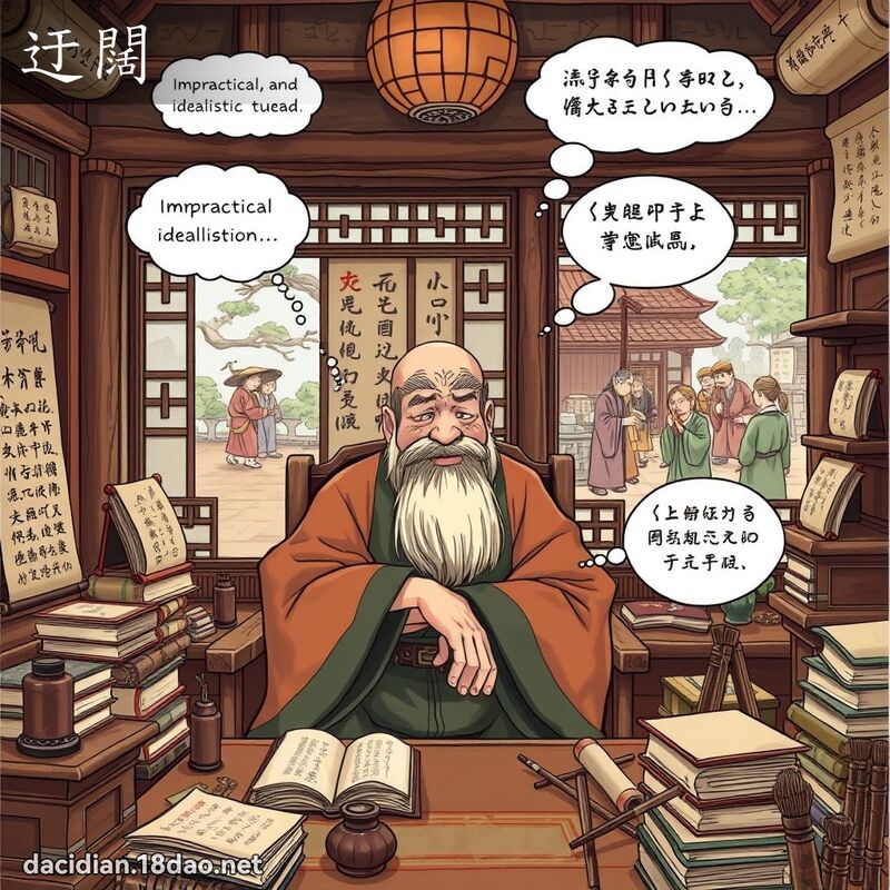 迂闊 - 國語大辭典配圖