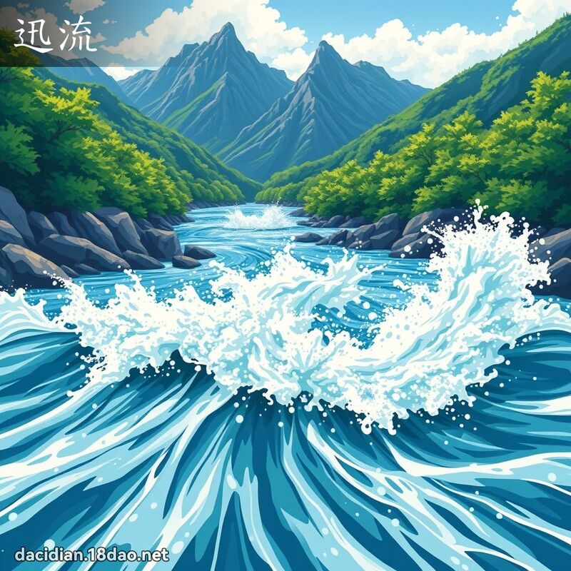 迅流 - 國語大辭典配圖