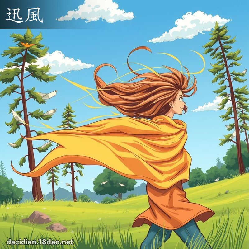 迅風 - 國語大辭典配圖