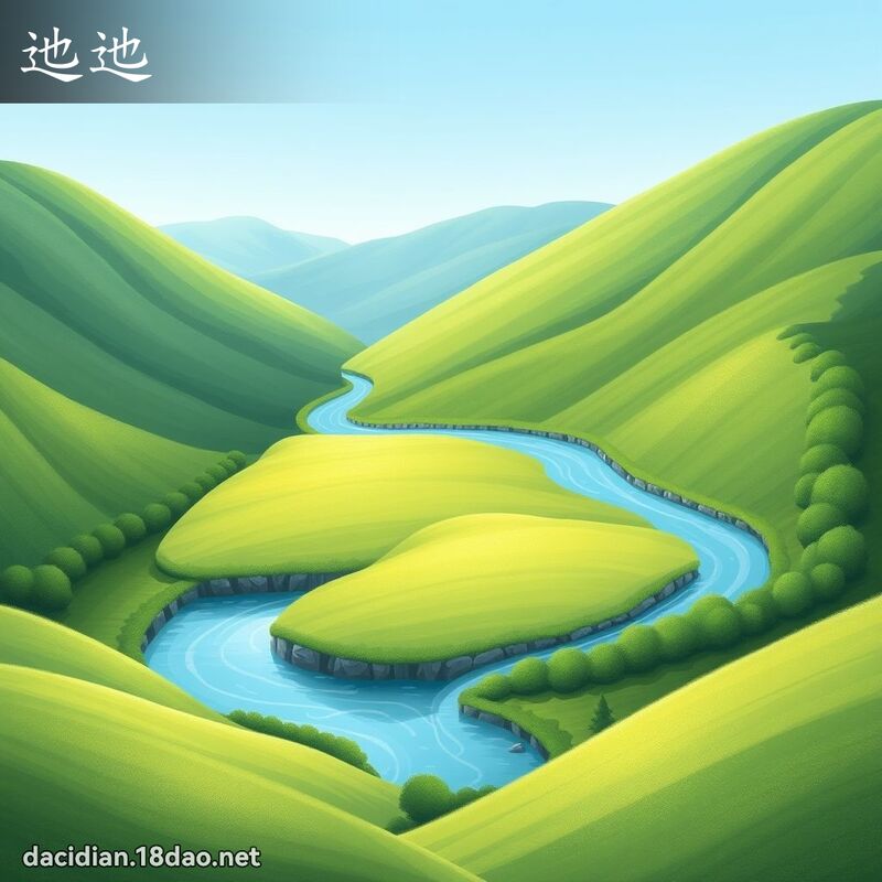 迆迆 - 国语大辞典配图