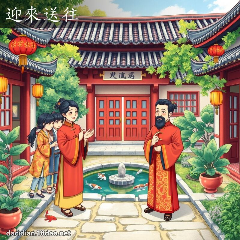迎来送往 - 国语大辞典配图