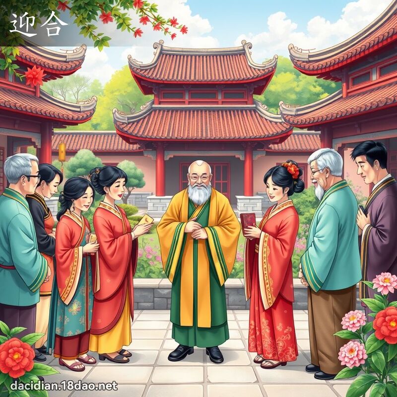 迎合 - 国语大辞典配图