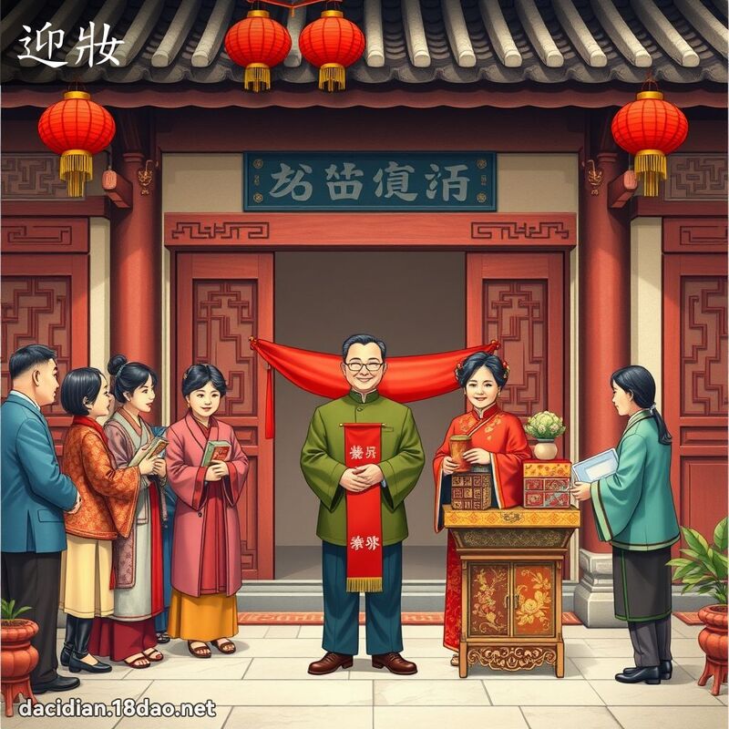 迎妆 - 国语大辞典配图