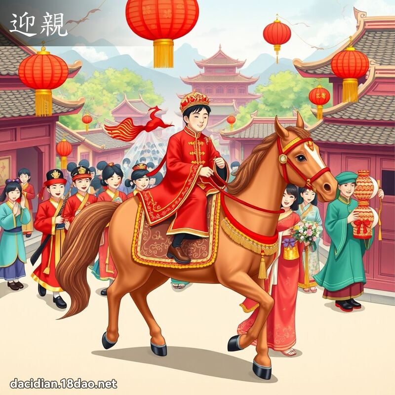 迎親 - 國語大辭典配圖