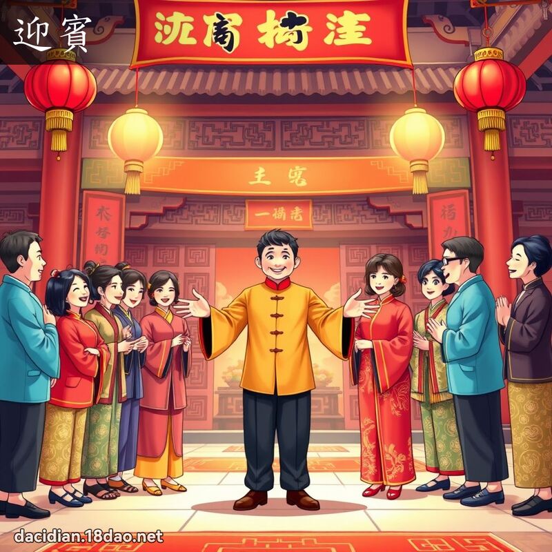 迎宾 - 国语大辞典配图