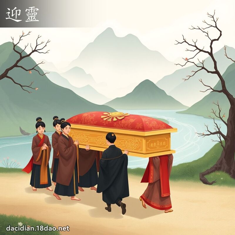 迎灵 - 国语大辞典配图