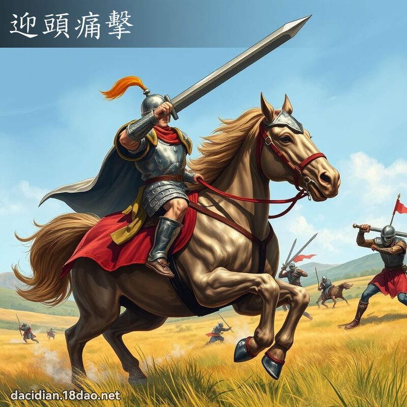 迎头痛击 - 国语大辞典配图