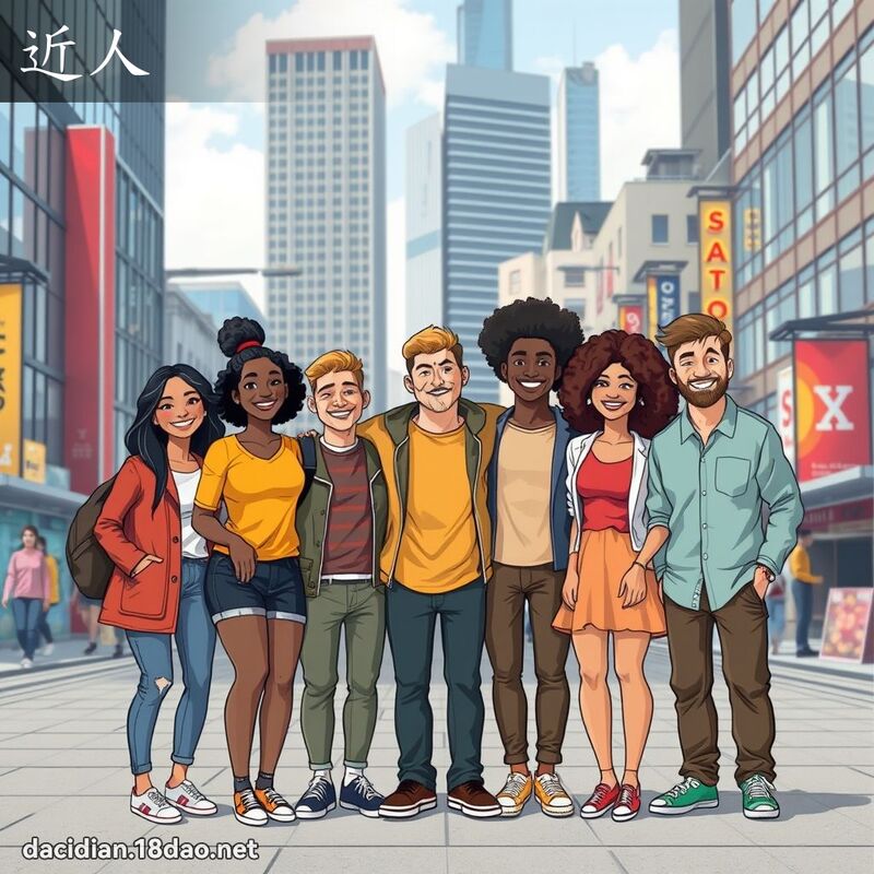 近人 - 國語大辭典配圖