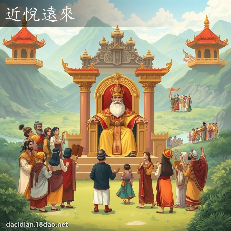 近悅遠來 - 國語大辭典配圖