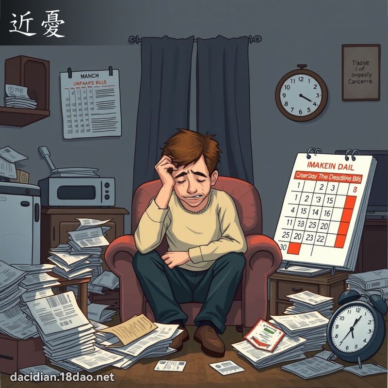 近憂 - 國語大辭典配圖