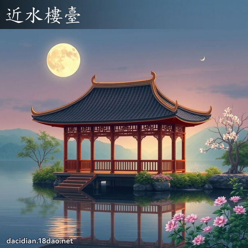 近水楼台 - 国语大辞典配图