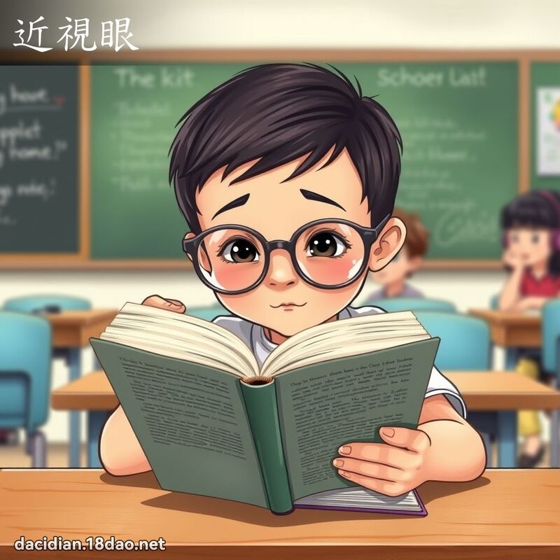 近视眼 - 国语大辞典配图