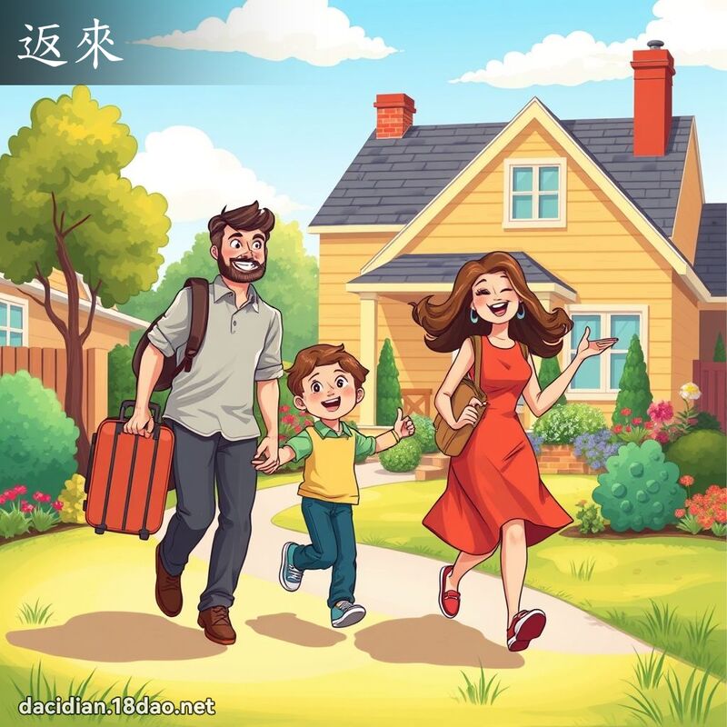 返来 - 国语大辞典配图