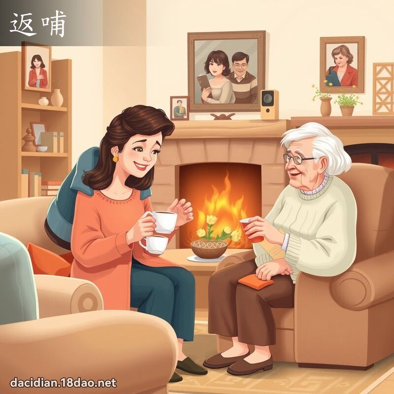返哺 - 国语大辞典配图