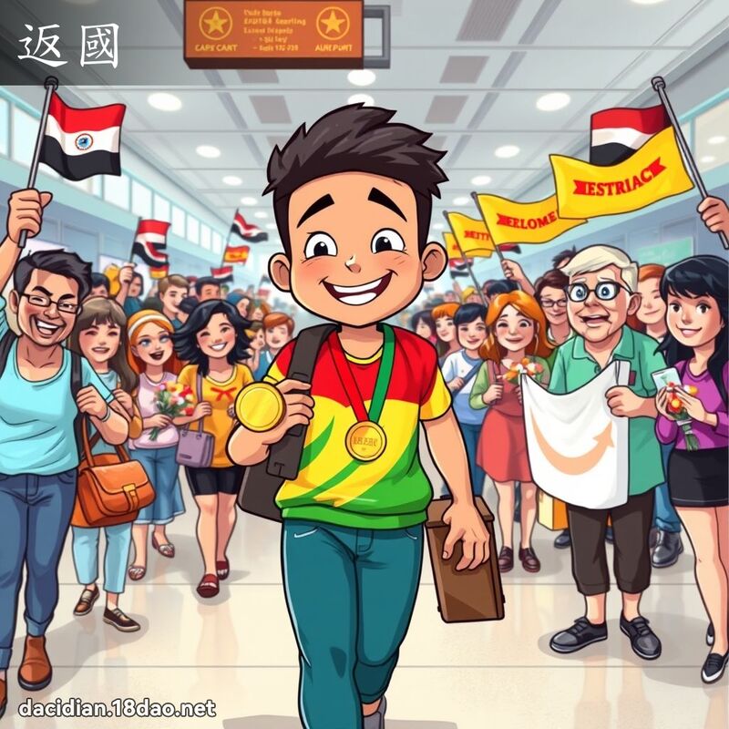 返國 - 國語大辭典配圖