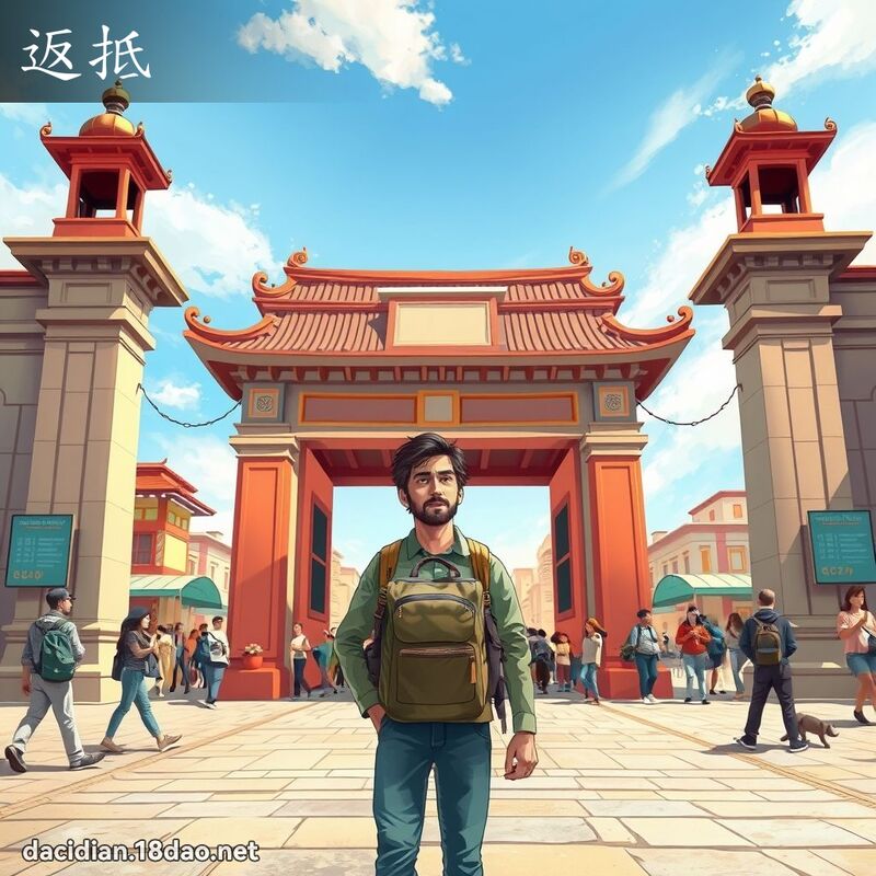 返抵 - 国语大辞典配图